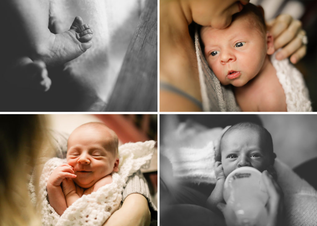 Beautiful baby details at an in-home newborn session in Chandler, Arizona