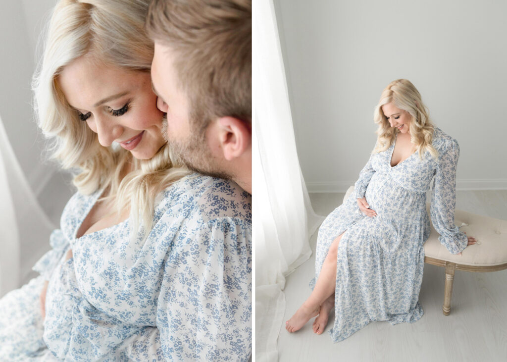 Capturing the pregnancy glow during a Maternity Shoot In Northern Virginia