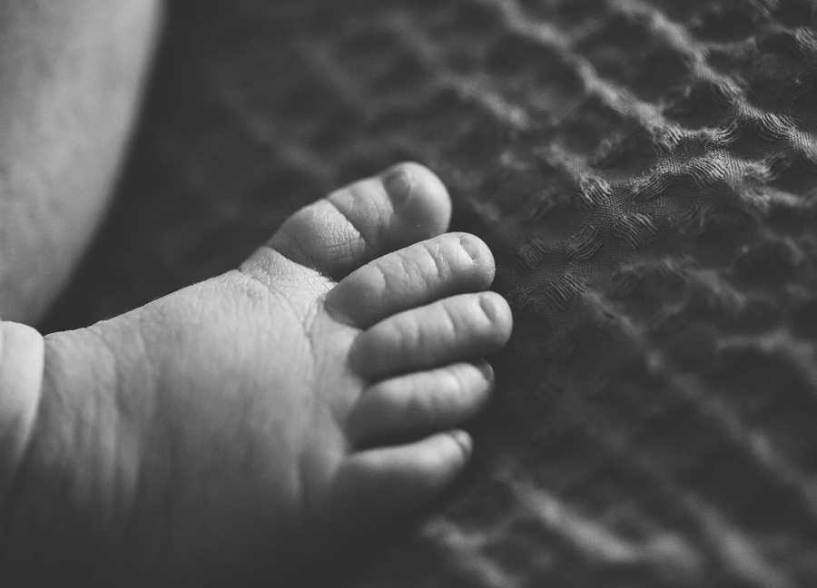 Sweet baby toes captured by Ashburn Virginia newborn photographer, Stephanie Honikel.