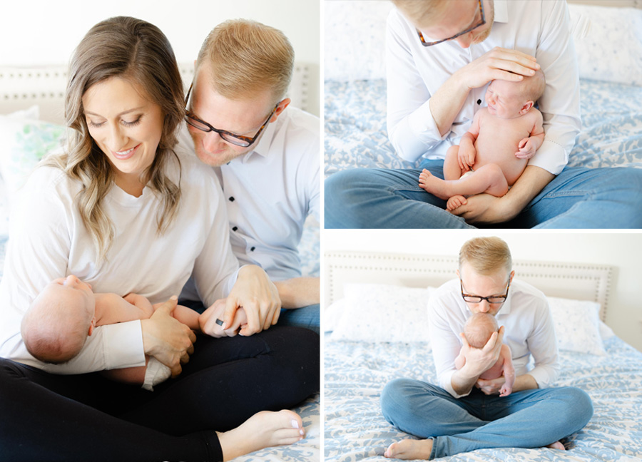 Northern Virginia newborn photographer captures parents and newborn baby