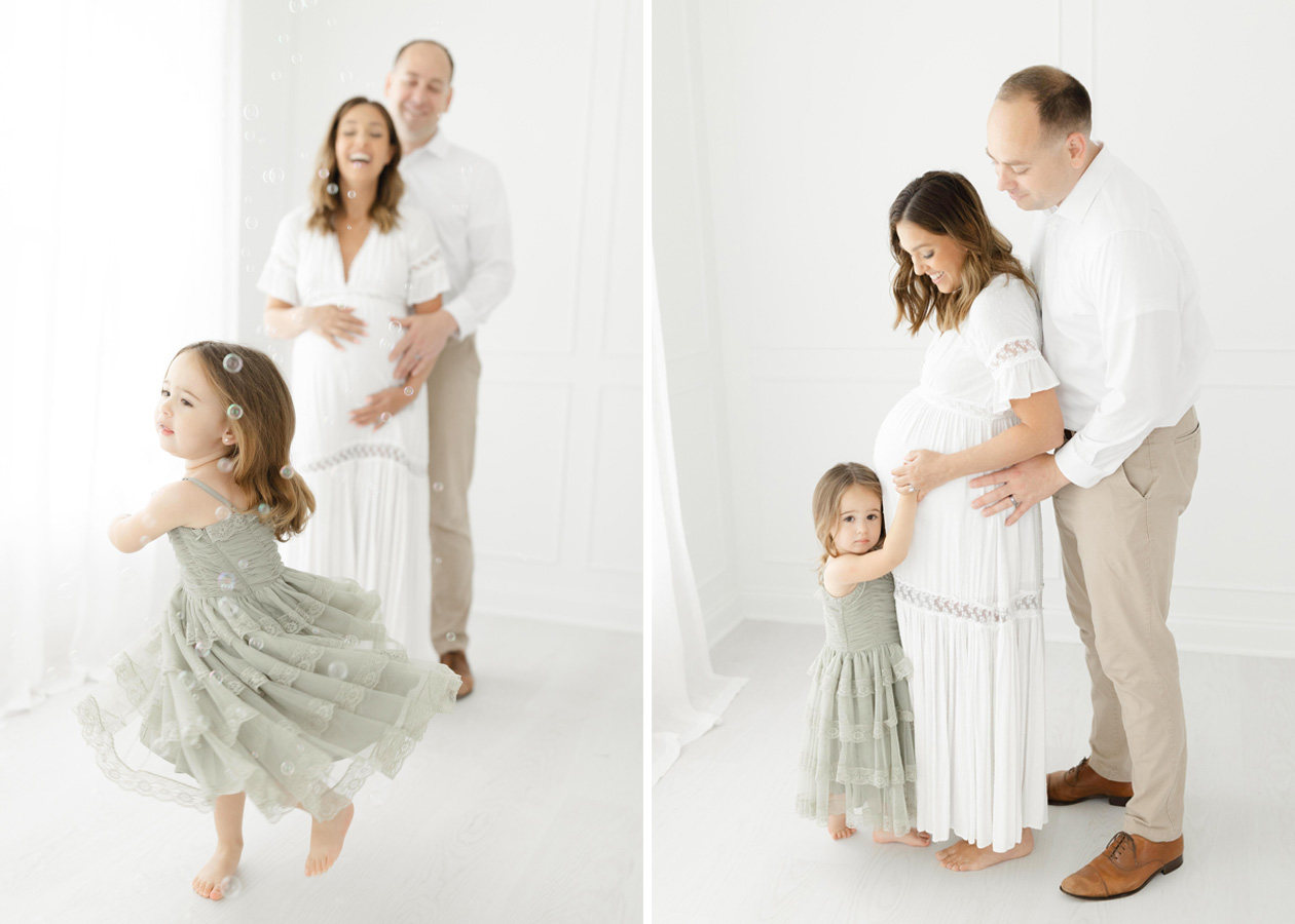 family captured during maternity photos for by a Washington D.C. maternity photographer