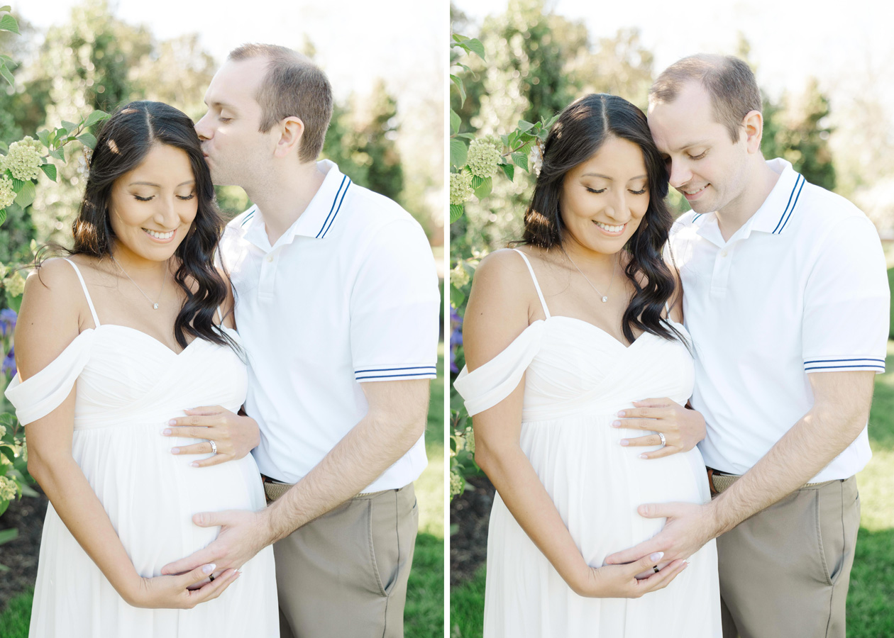 husband and wife during a maternity shoot captured by a washington d.c. maternity photographer 