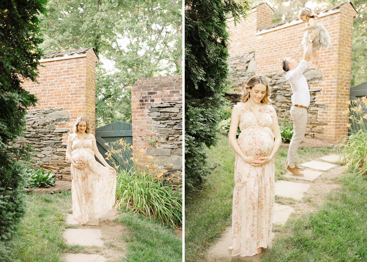 maternity photoshoot captured by a northern virginia maternity photographer