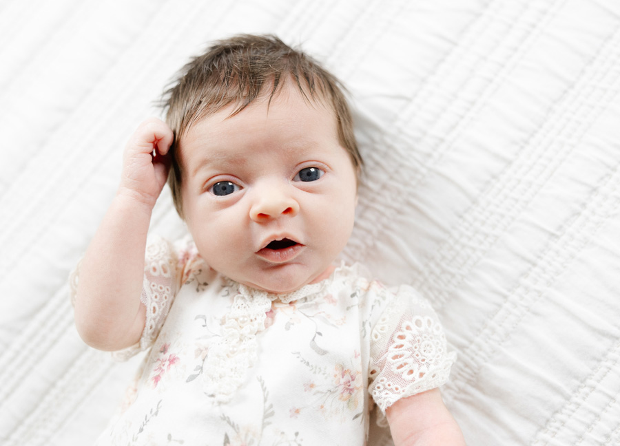 midwives in Washington DC featuring a sweet baby girl looking at the camera