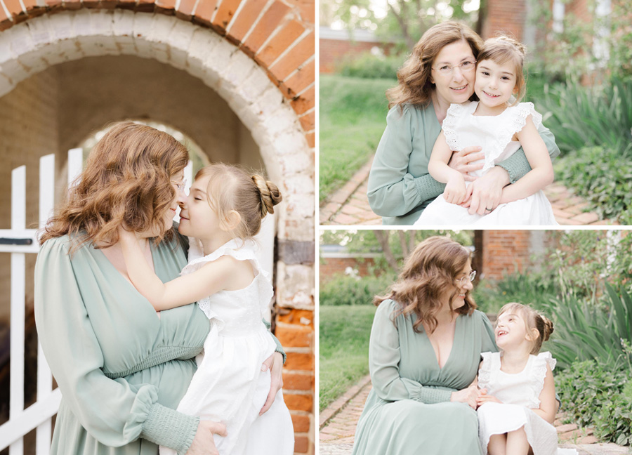 mom and daughter smiling together captured by a dc family photographer