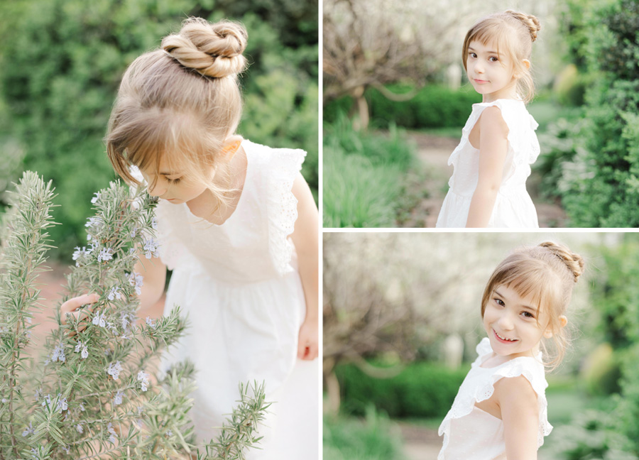 Private Preschools In DC featuring a girl smiling at flowers