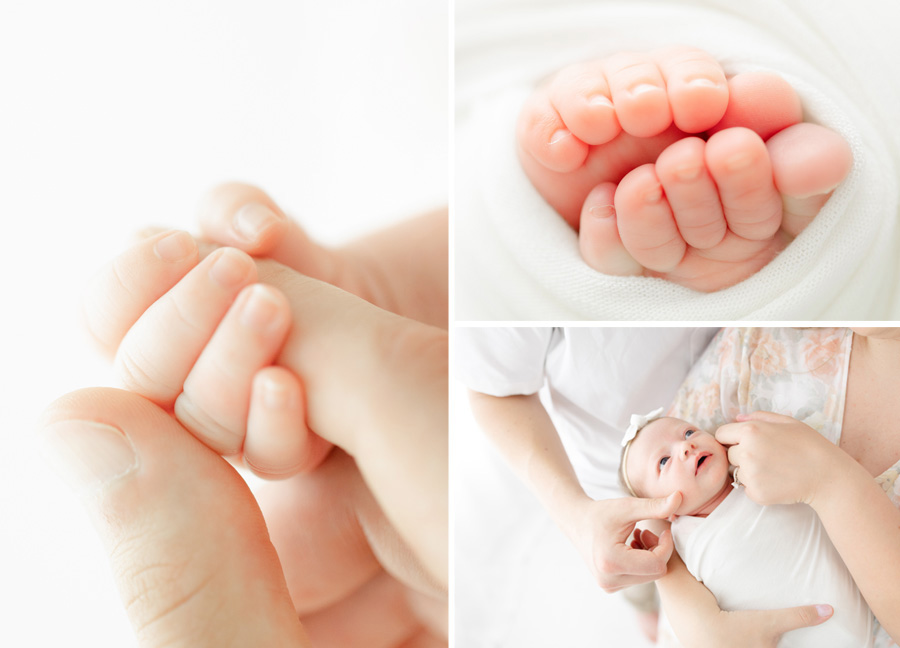 baby toes captured by a DMV newborn photographer
