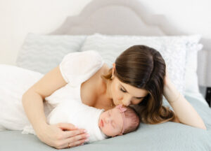 Newborn photography session in home in Northern Virginia