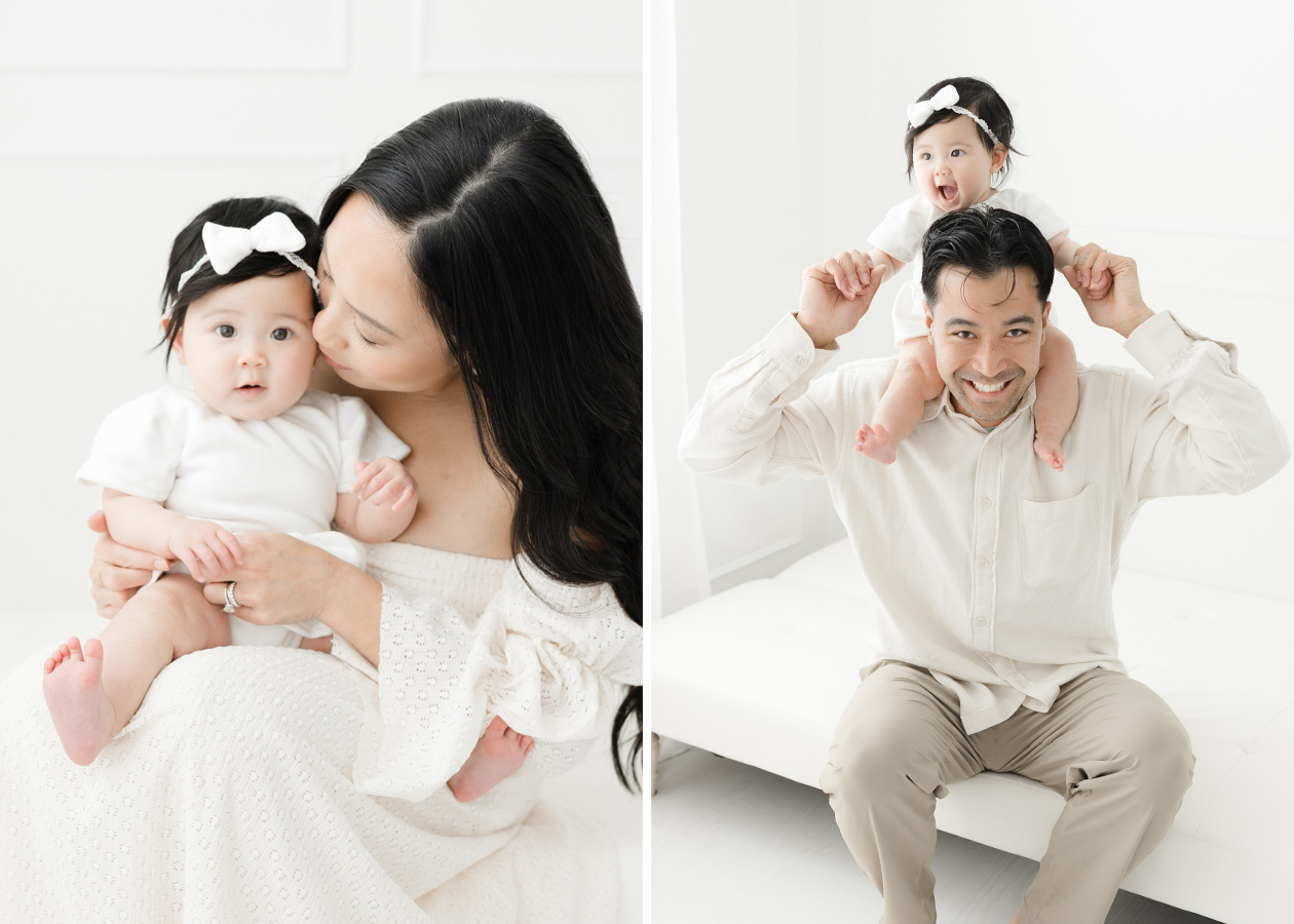 How much does family photography cost in Northern Virginia featuring a studio session with a family